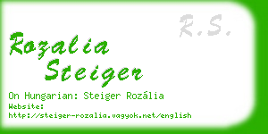 rozalia steiger business card